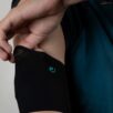 Diathego - cover for glucose sensors and insulin pumps in Black on arm